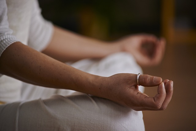 Frau, Meditation